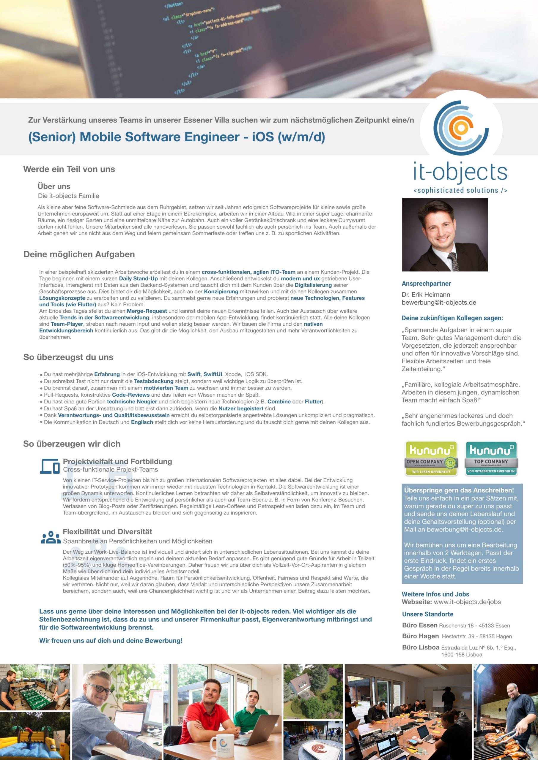 (Senior) Mobile Software Engineer - iOS (w/m/d)
